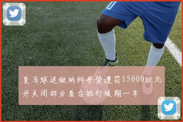 皇马球迷做纳粹手势遭罚15000欧元并关闭部分看台执行缓期一年